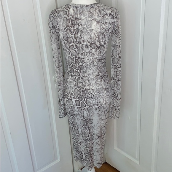 LEITH•SNAKE PRINT•DRESS - Picture 4 of 10